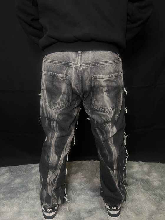 JEANS RIPPED GRIGIO - immagine 2