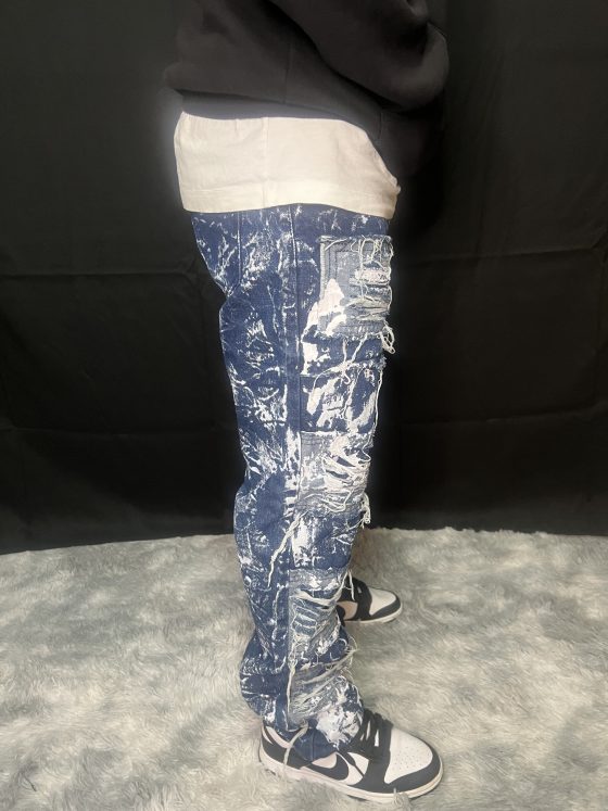JEANS RIPPED BLU - immagine 3