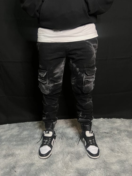 JEANS CARGO DISTRESSED