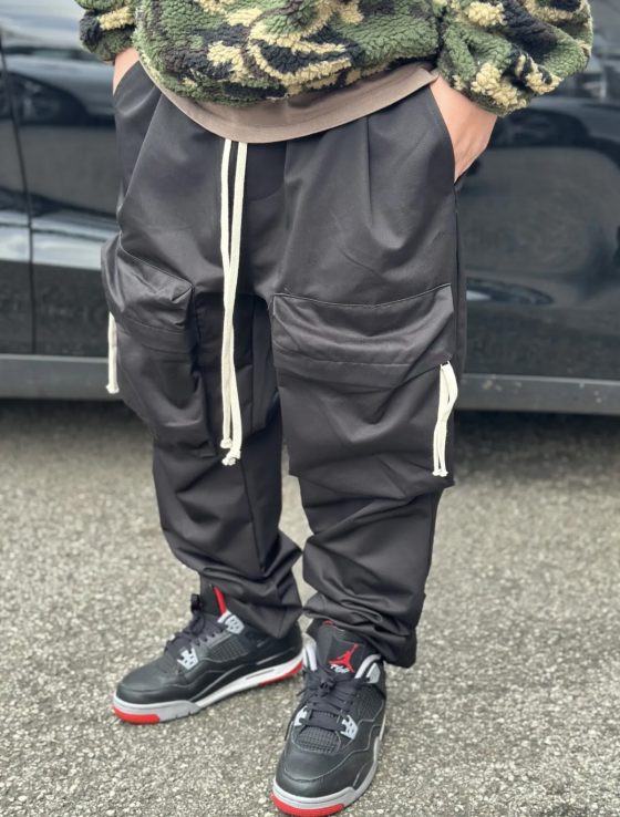 FRONT ZIP CARGO NERO