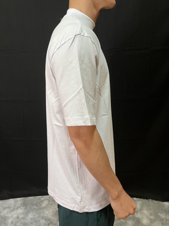 T-SHIRT COLLO ALTO BIANCA - immagine 3