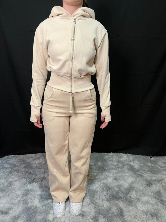 COMPLETO DONNA ZIP BEIGE