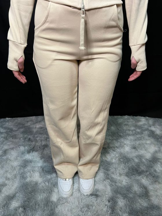 COMPLETO DONNA ZIP BEIGE - immagine 3