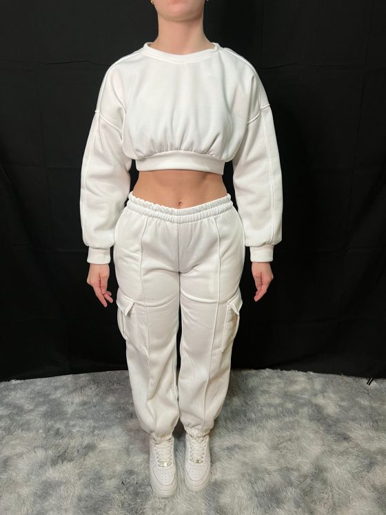 COMPLETO DONNA CARGO BIANCO